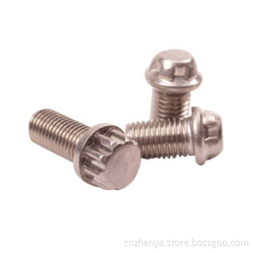 Knurled bolt for automotive, standard/non-standard
